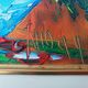 Oil painting on canvas, bouquet of flowers in a framed vase, signed.