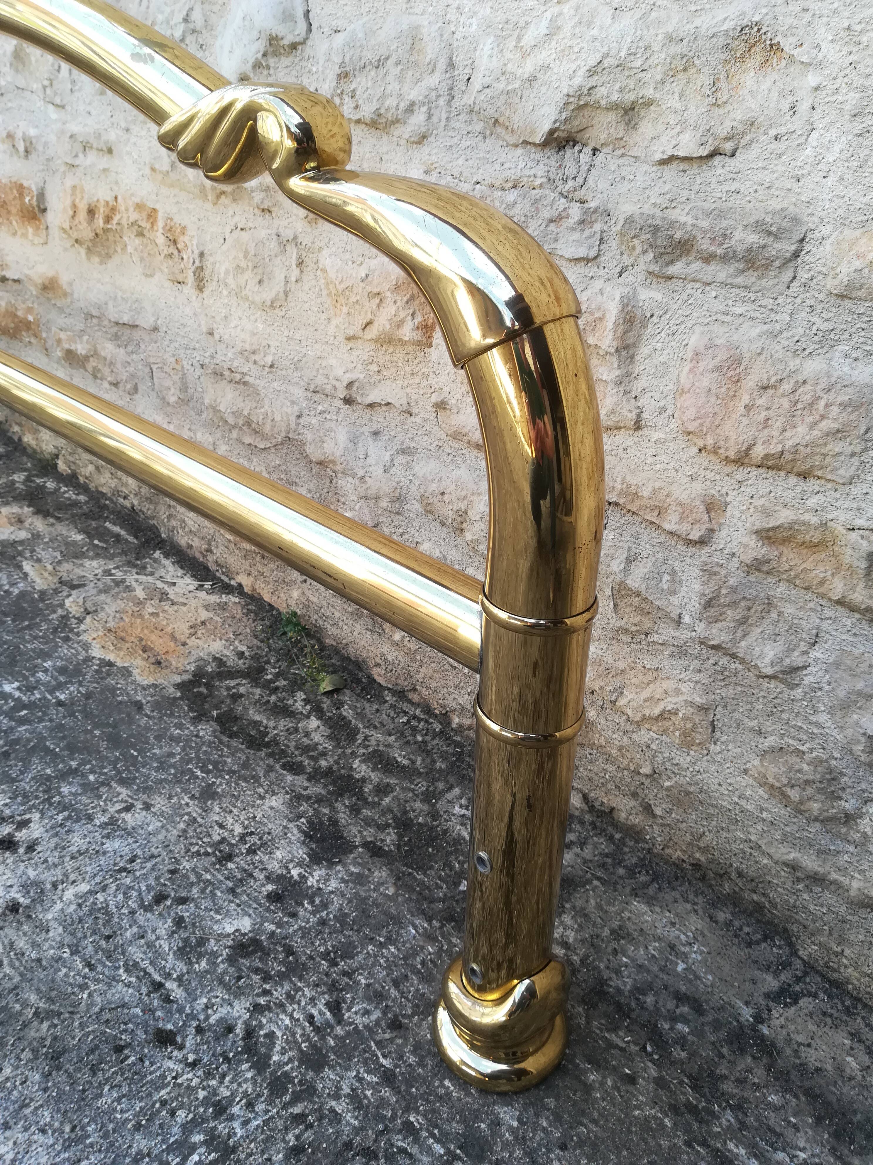 brass bed