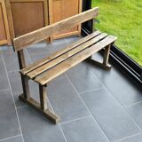 Old oak school bench