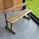 Old oak school bench