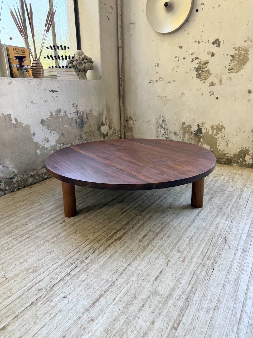 50s round tripod coffee table