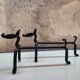 Paire de chenets zoomorphes