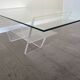 Table basse en verre et plexiglas 1970