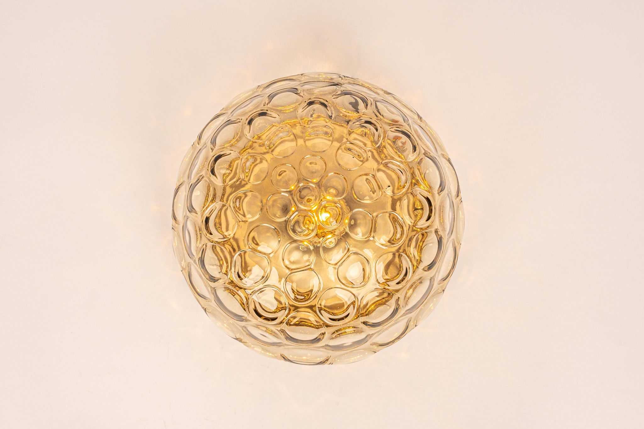 Plafonnier Midcentury en Verre Fumé, Sputnik, Allemagne