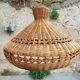 Wicker and rattan pendant light