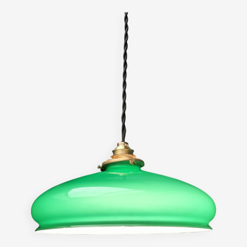 Green opaline pendant light