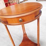 Round table with drawer