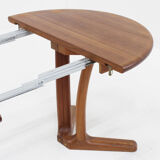 Vintage Dyrlund Danish round dining table teak