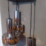 3-light ceiling chandelier RAAK space-age 1970