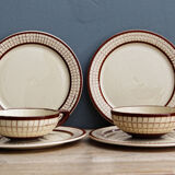 Tea service, coffee, faience de Longchamp, 50s