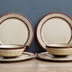 Tea service, coffee, faience de Longchamp, 50s