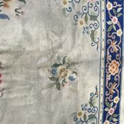 Large vintage Persian 228 X 314 CM Ghoum rug