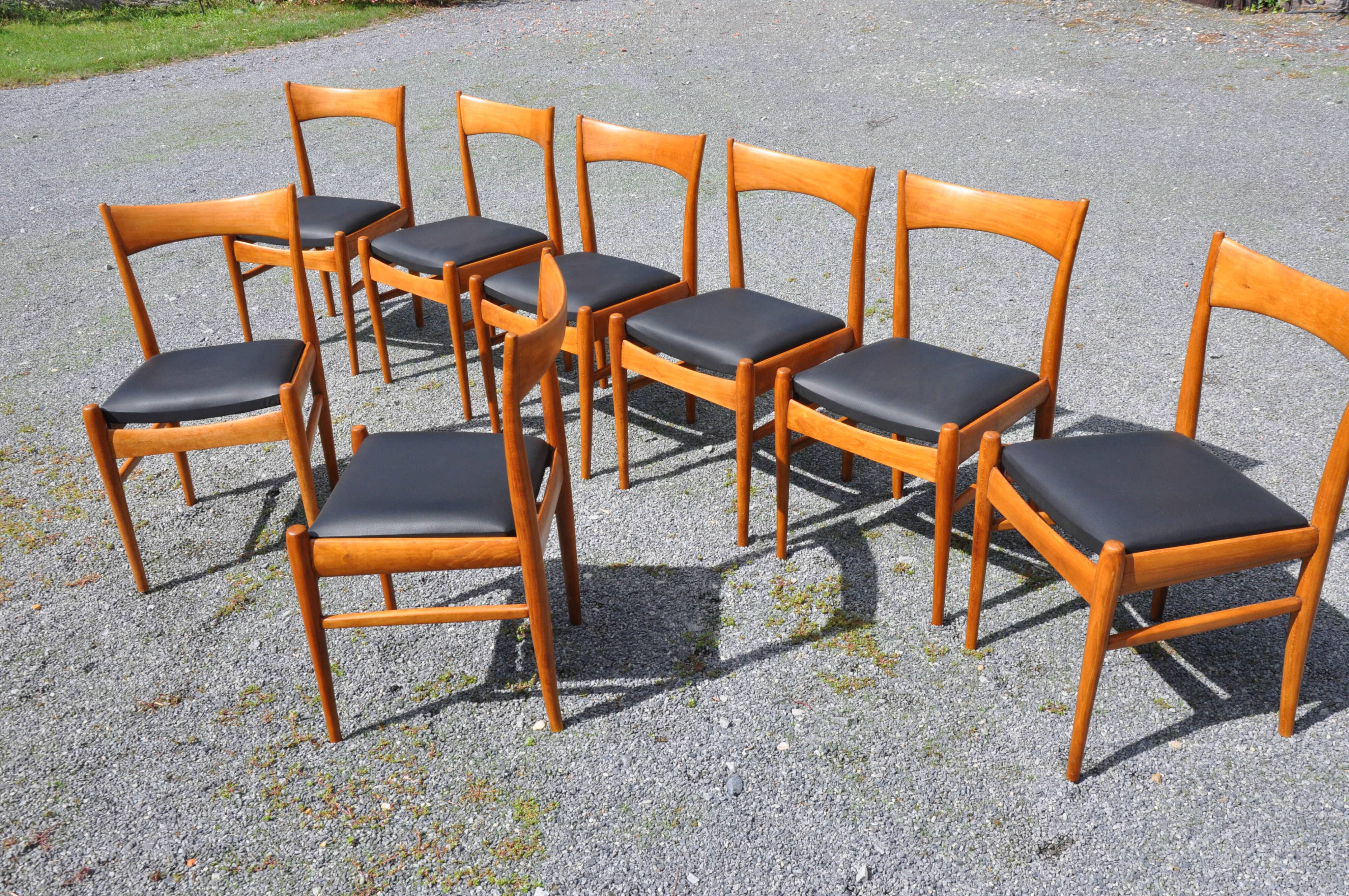 8 Scandinavian-style chairs