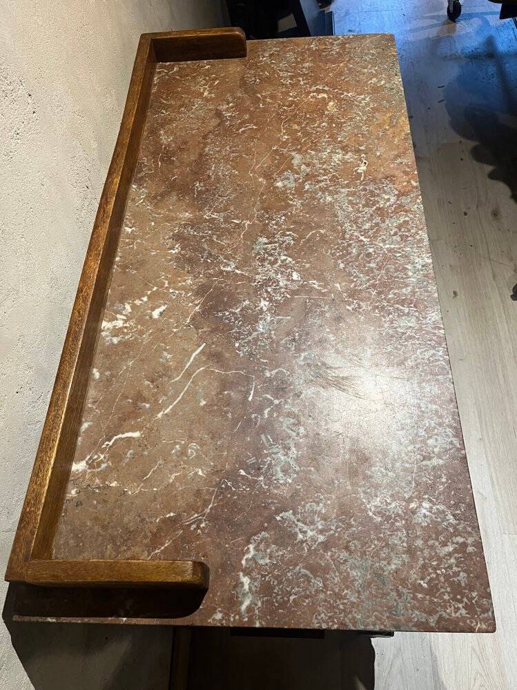 Wood and marble washstand, 19th century.