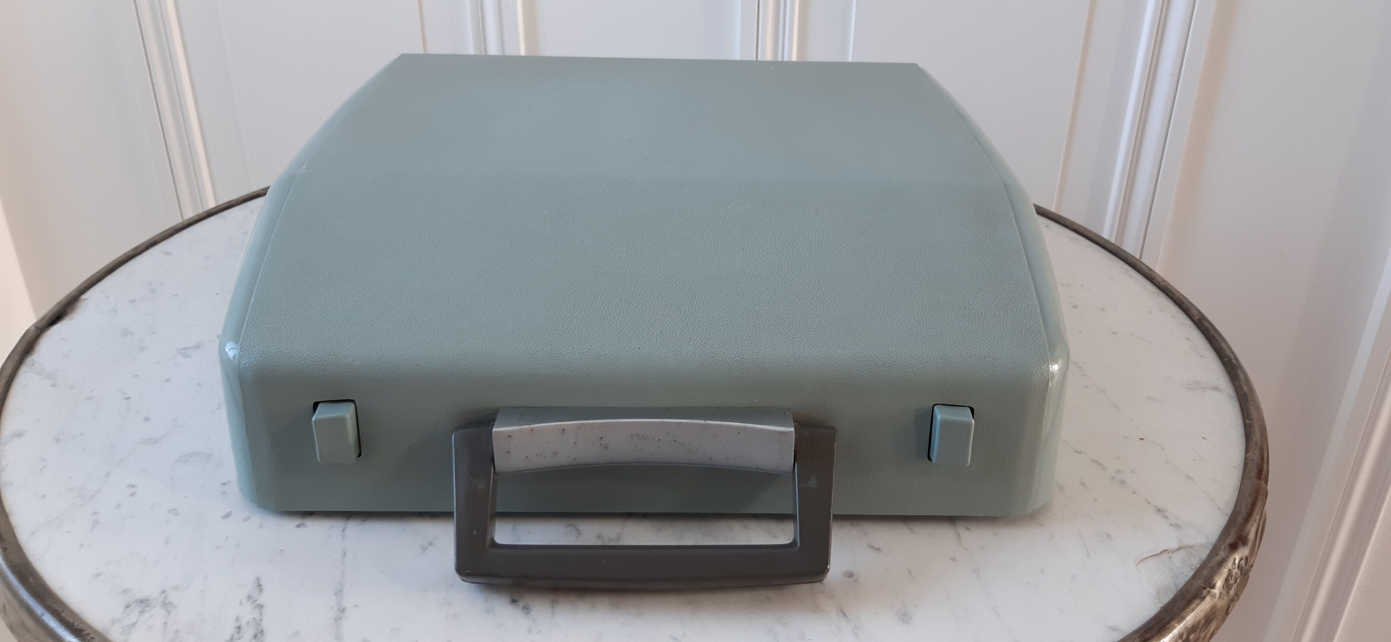 Aqua blue typewriter Brother industries 60s