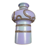 Glazed ceramic vase, abstract shape and decoration, fat lava, vintage 60s/70s