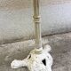Old marble round bistro table