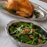 Set of stainless steel dishes - 1980s design