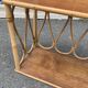Wall shelf 2 trays, old, rattan.