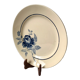 Round dish blue flowers Saint-Amand years 30-40