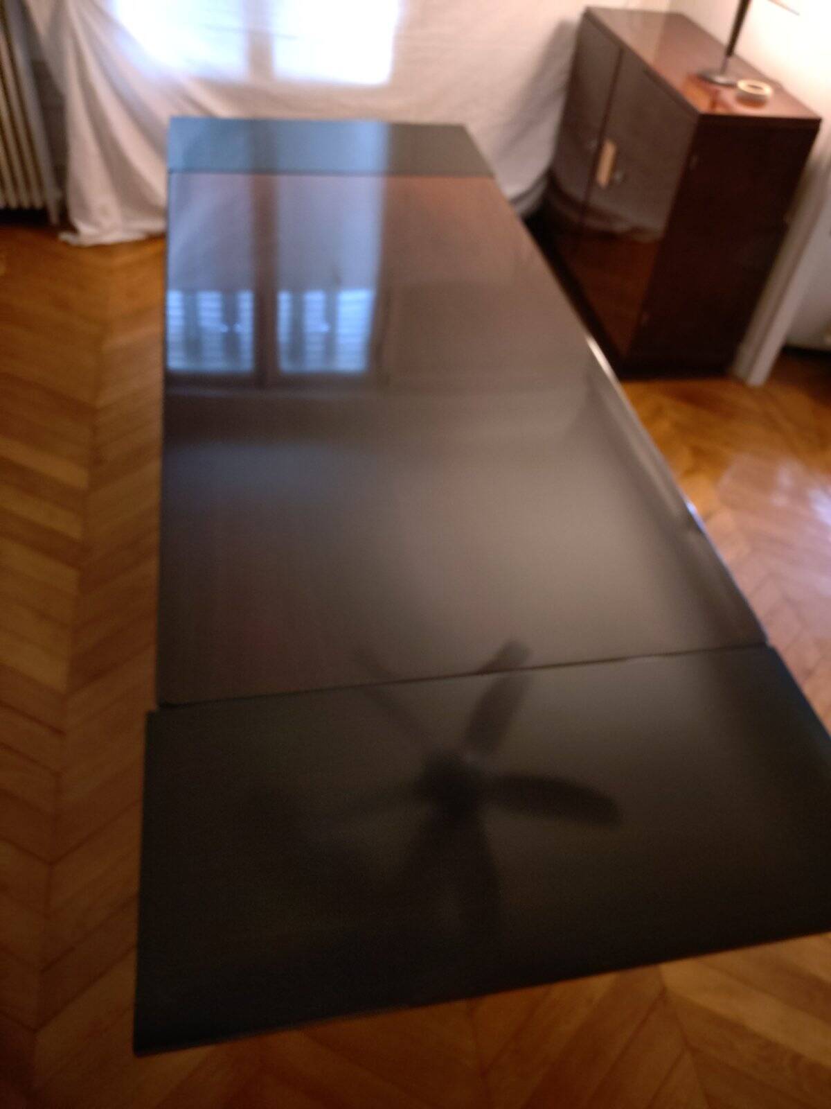 Table à manger Art Déco en palissandre massif Paul Beucher, 1940