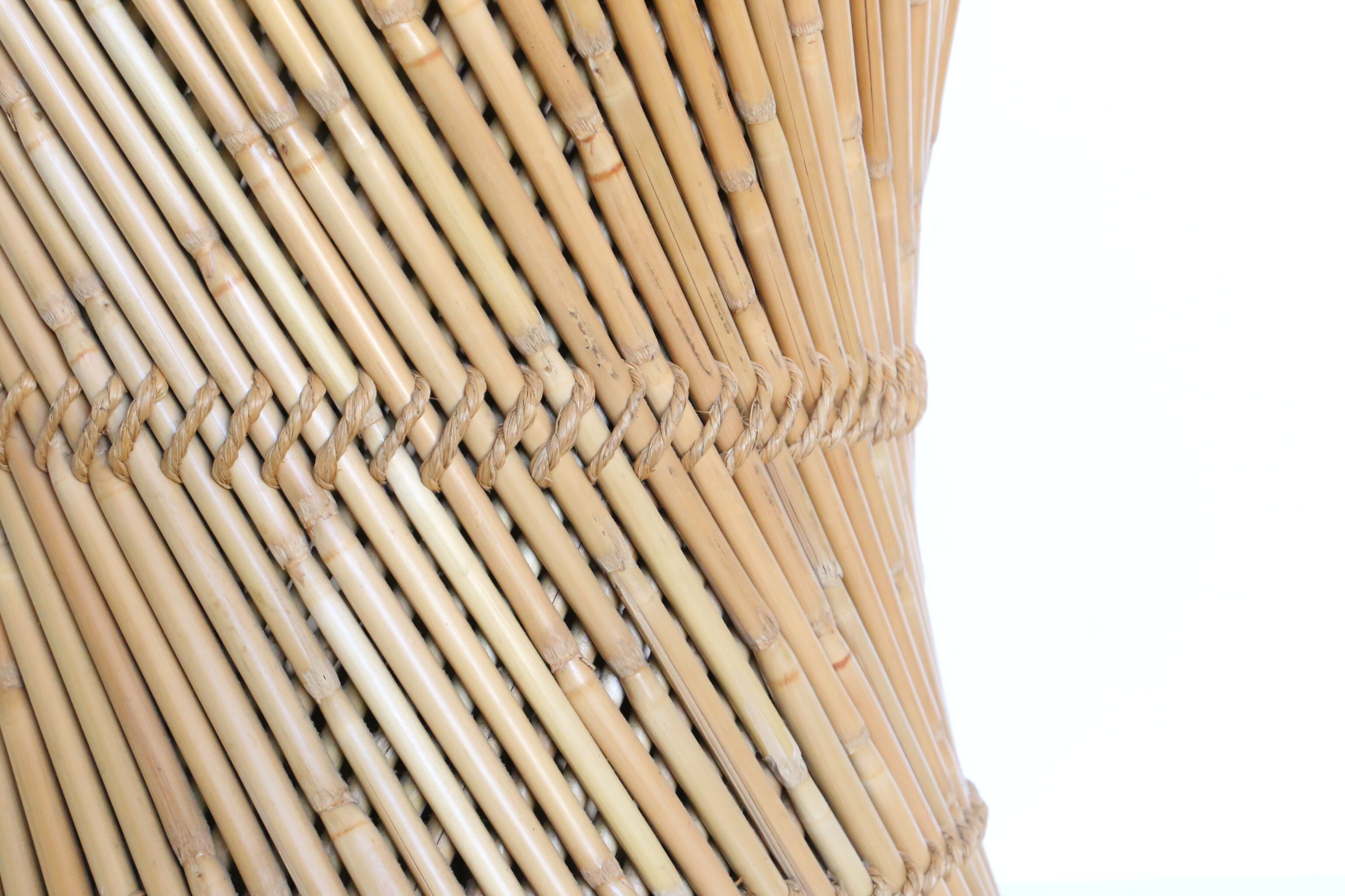 Rattan and rope, vintage, 1950