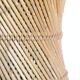Tabouret en rotin et corde vintage 1950
