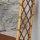 Etagère murale vintage en bois et rotin