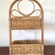 Rattan and bentwood pan shelf 1960