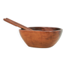 vintage teak bowl + spoons