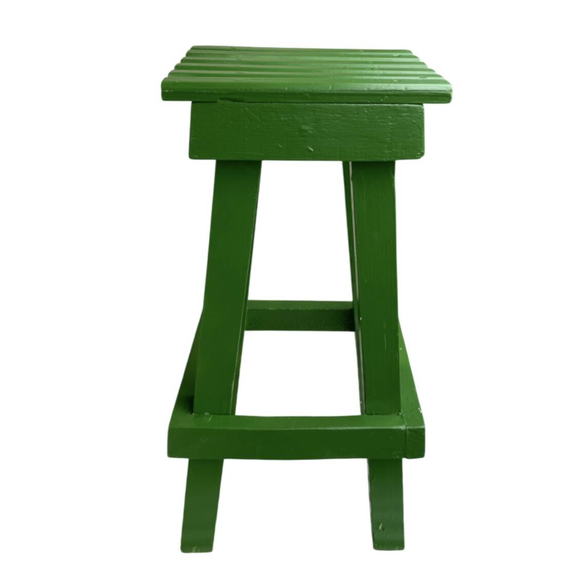 Painted wooden stool