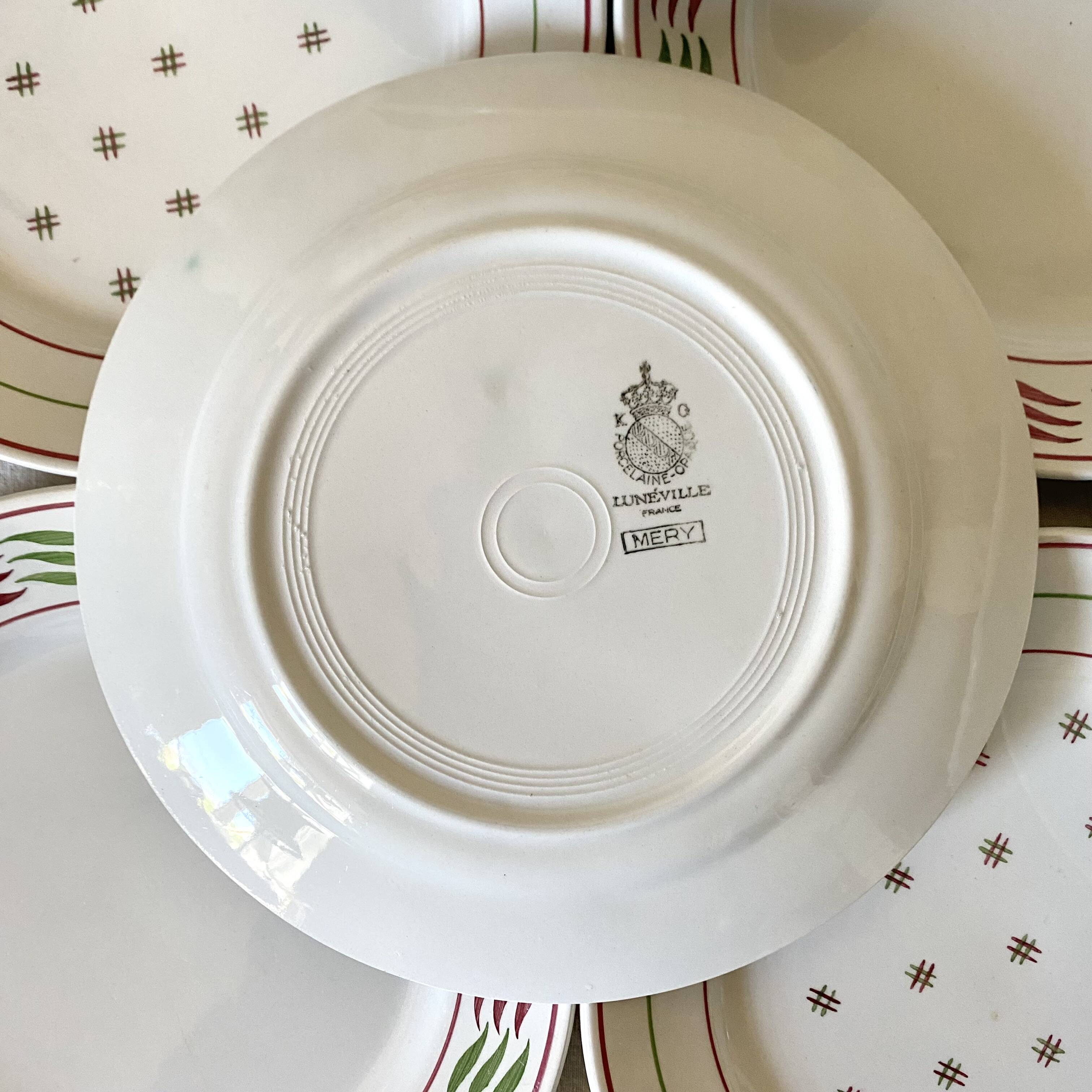 Luneville Yveline and Mery plates x16