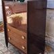 Vintage 60s mahogany secretary from Mobilor