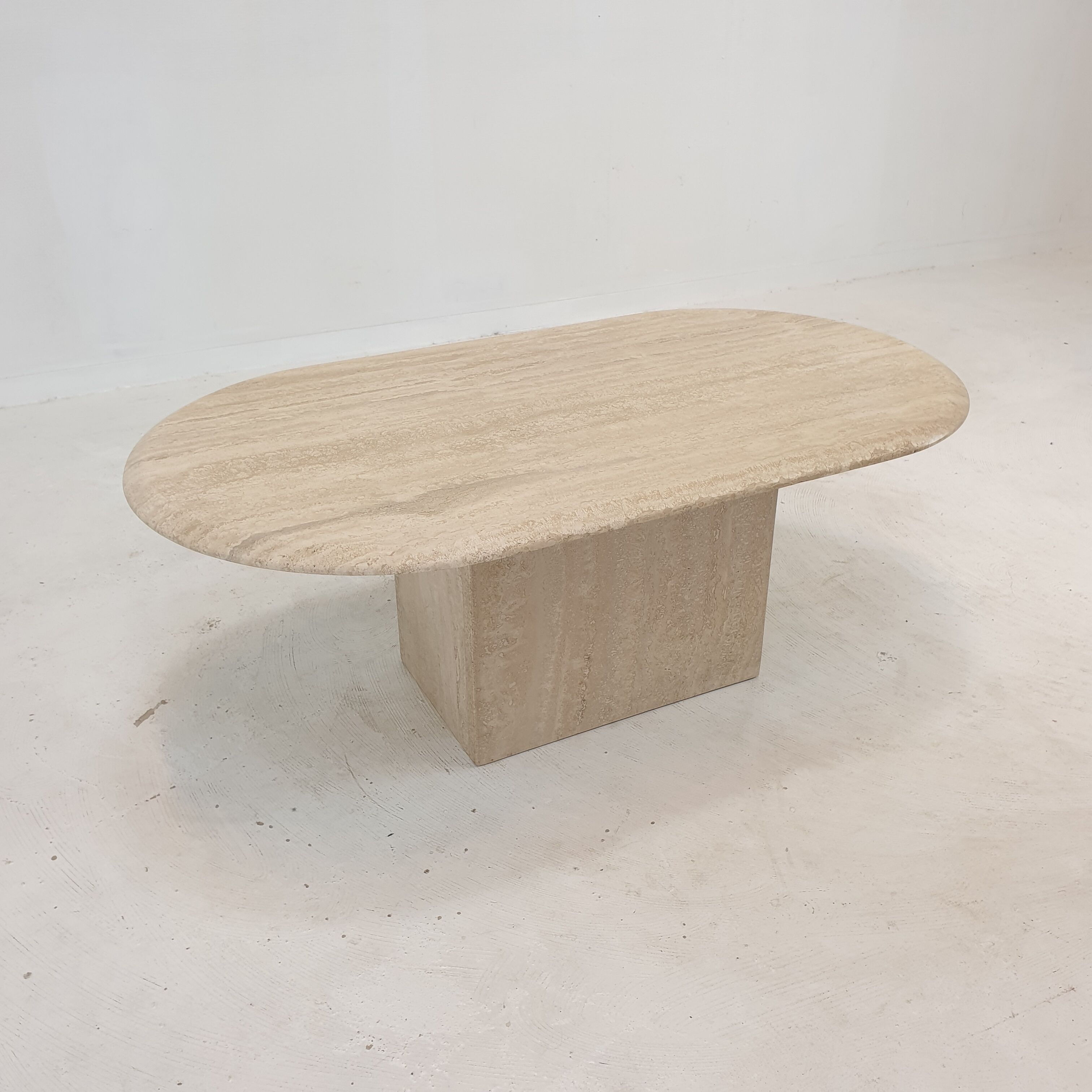 Italian Travertine Coffee Table, 1980's