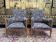 Paire de fauteuils - bergères de style Louis XVI fleurs
