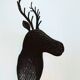Vintage deer 60's wicker