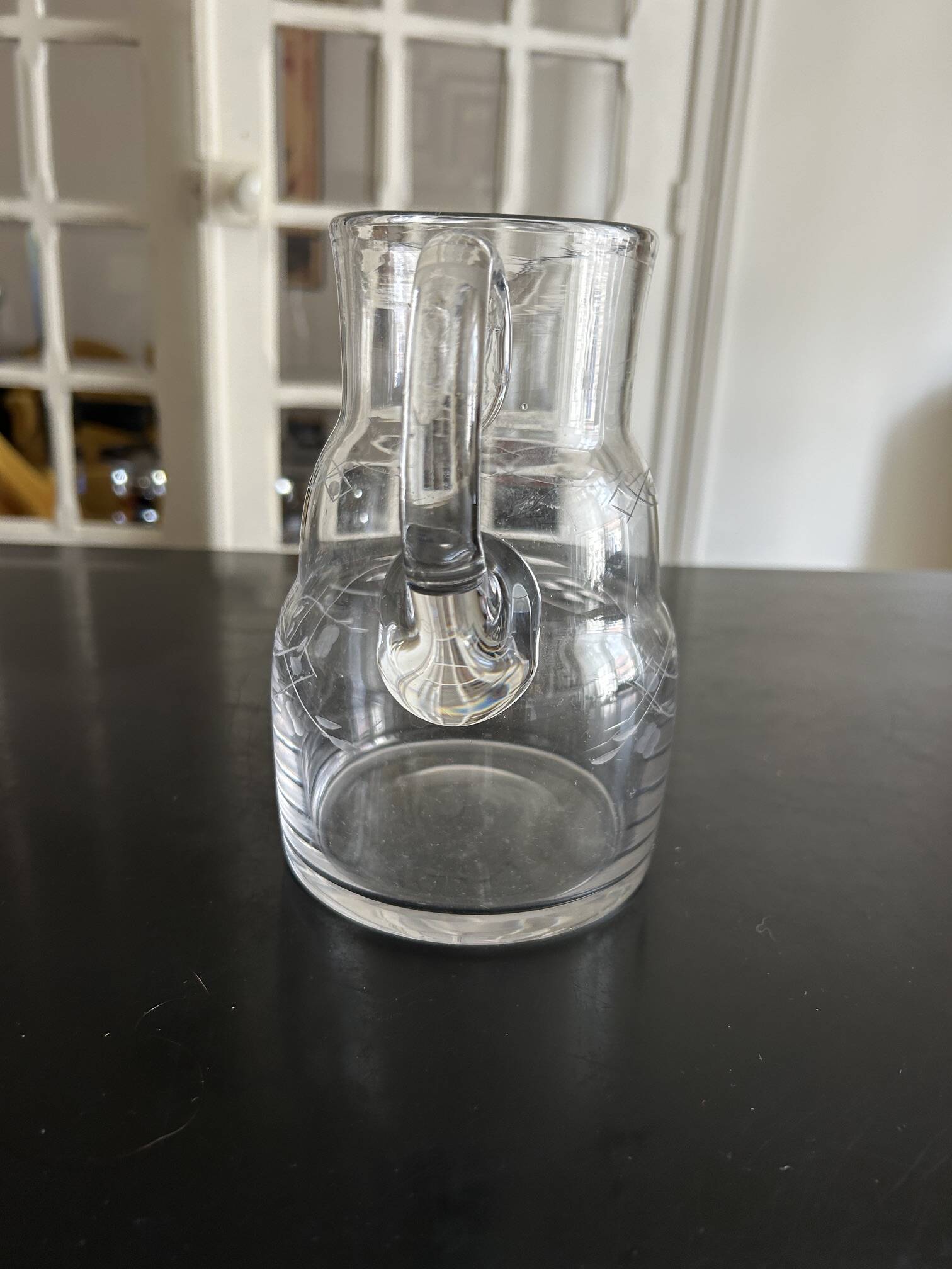 1950s glass pitcher