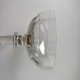 Set of 5 large crystal champagne glasses 30s-40s