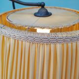 Floor lamp - wood - cane - glass