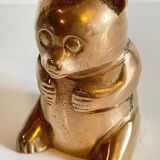 Small bear in solid brass vintage