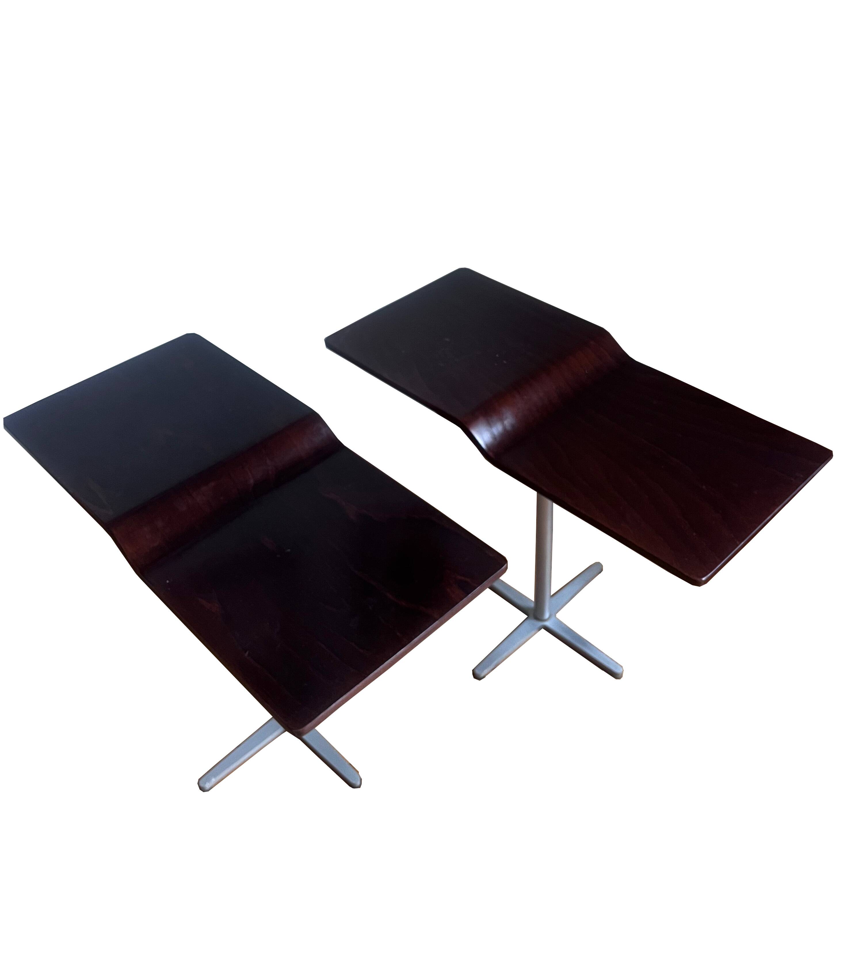 Vintage side table pair