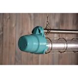 Industrial refurbished cage blue lamp