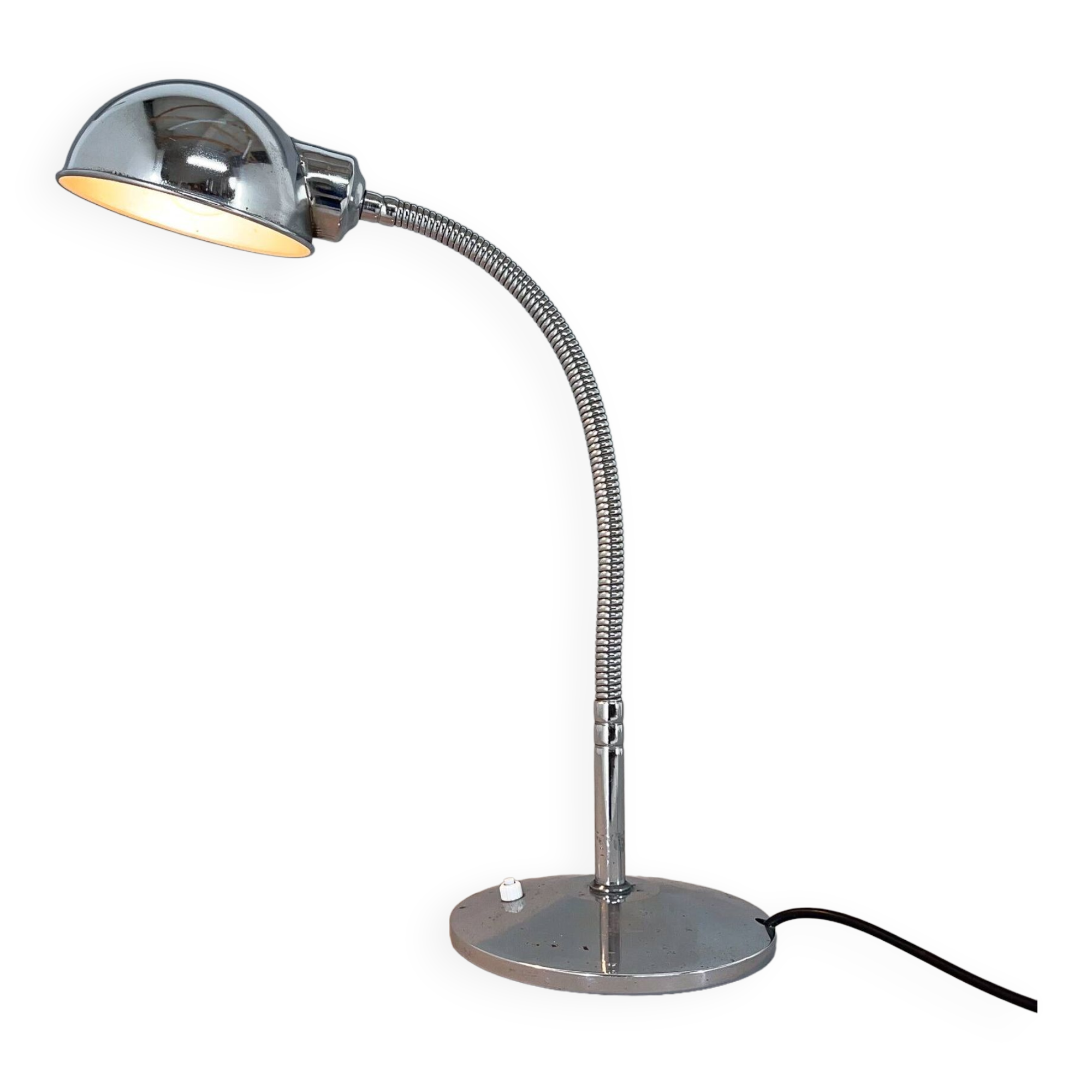 1960's Chrome Adjustable Table Lamp, Italy