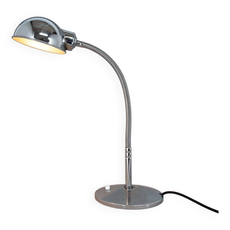 Lampe de table réglable chromée des années 1960, Italie