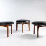 3 tabourets tripodes de Uno & Osten Kristiansson