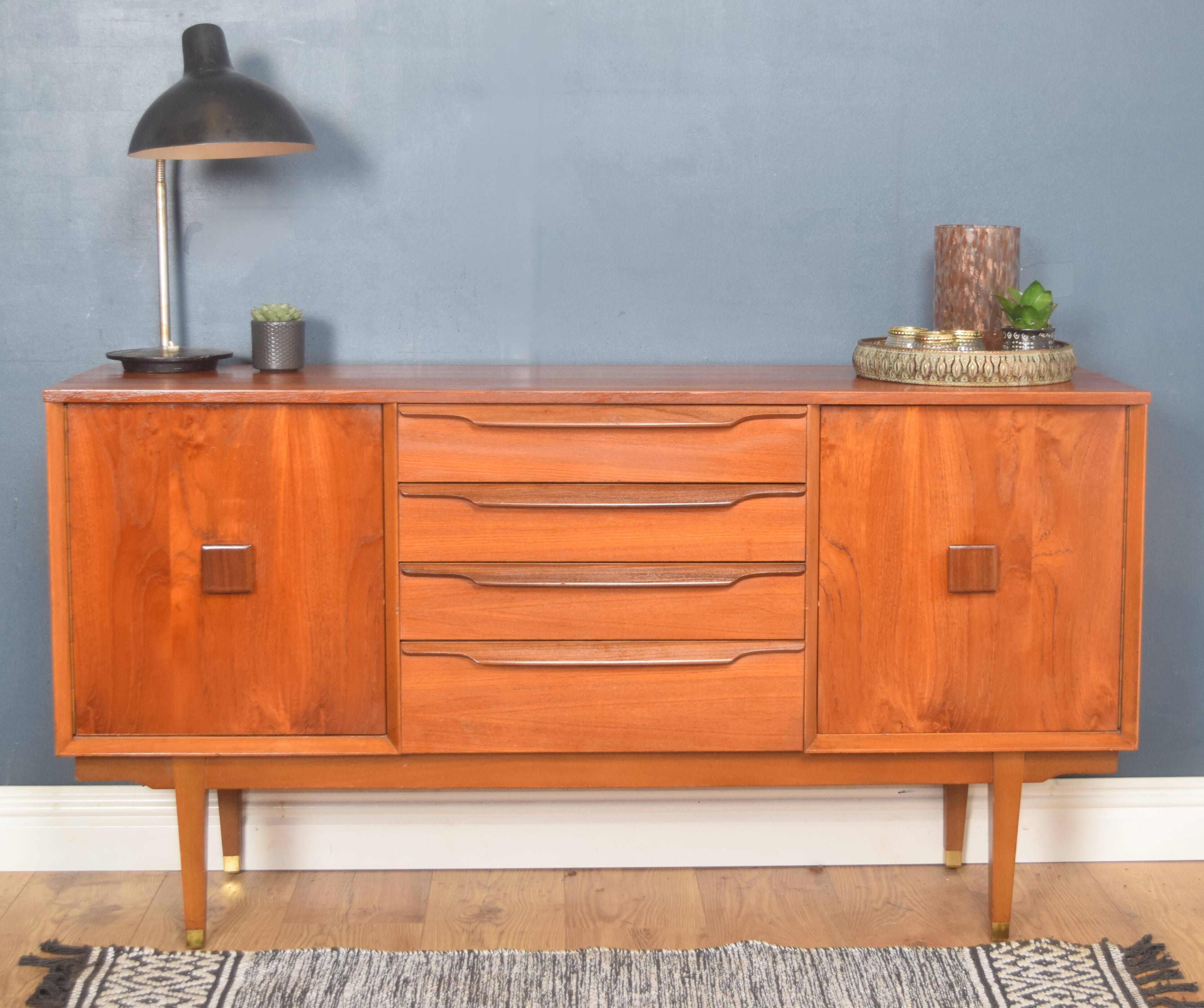 Restored teak 1960s Lebus sideboard