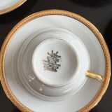 Limoges porcelain coffee service "r.leclair"