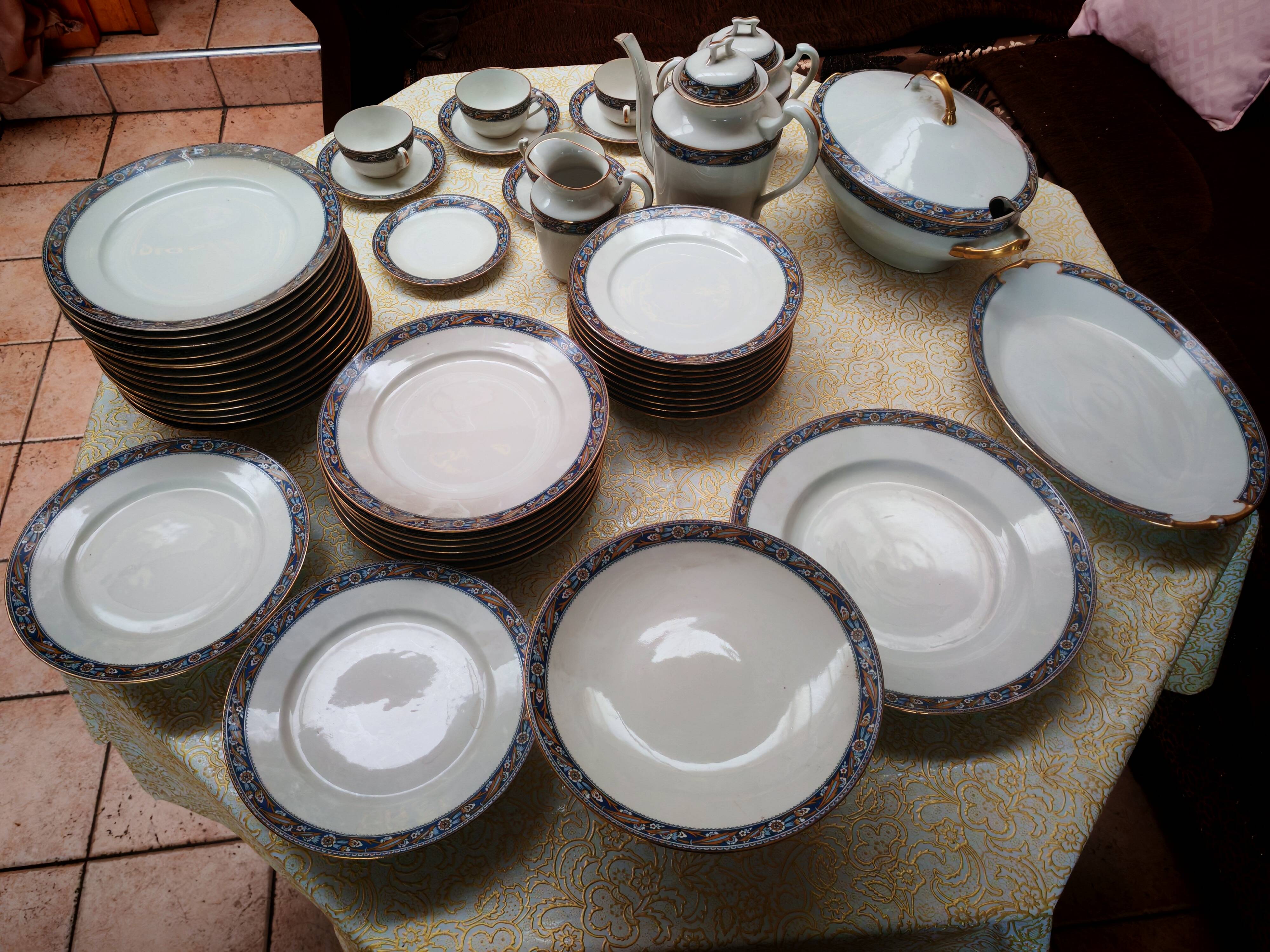 Limoges porcelain service