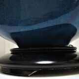 70s cracked blue ceramic lamp