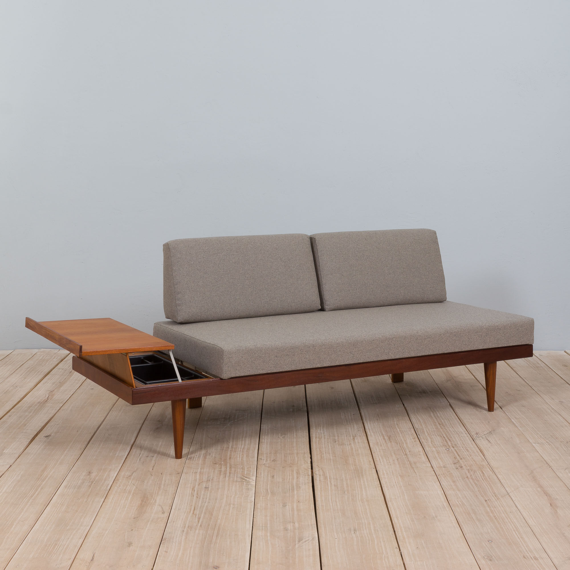 Teak Daybed Svanette With Side Table By Ingmar Relling For Swane Ekornes, 1960s